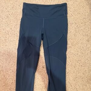 Lululemon smoked teal blue workout leggings